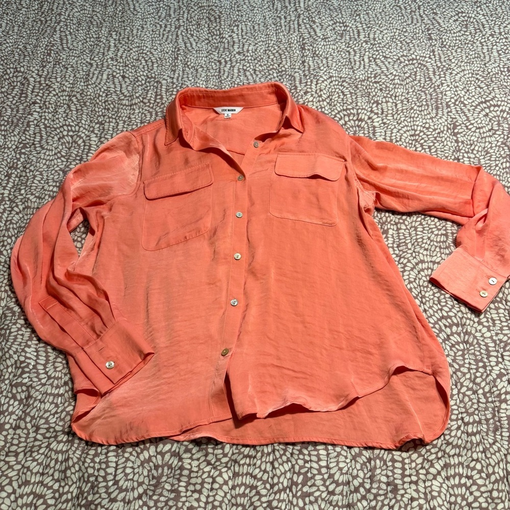Spring Rose Steve Madden Augustina top S - Picture 3 of 7